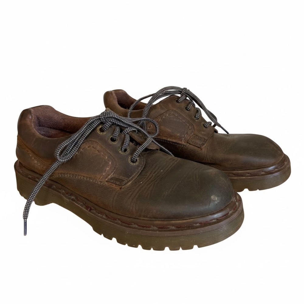 Vintage Dr.Marten’s Women’s Original England Brown Leather Lace Up Chunky Shoe 6